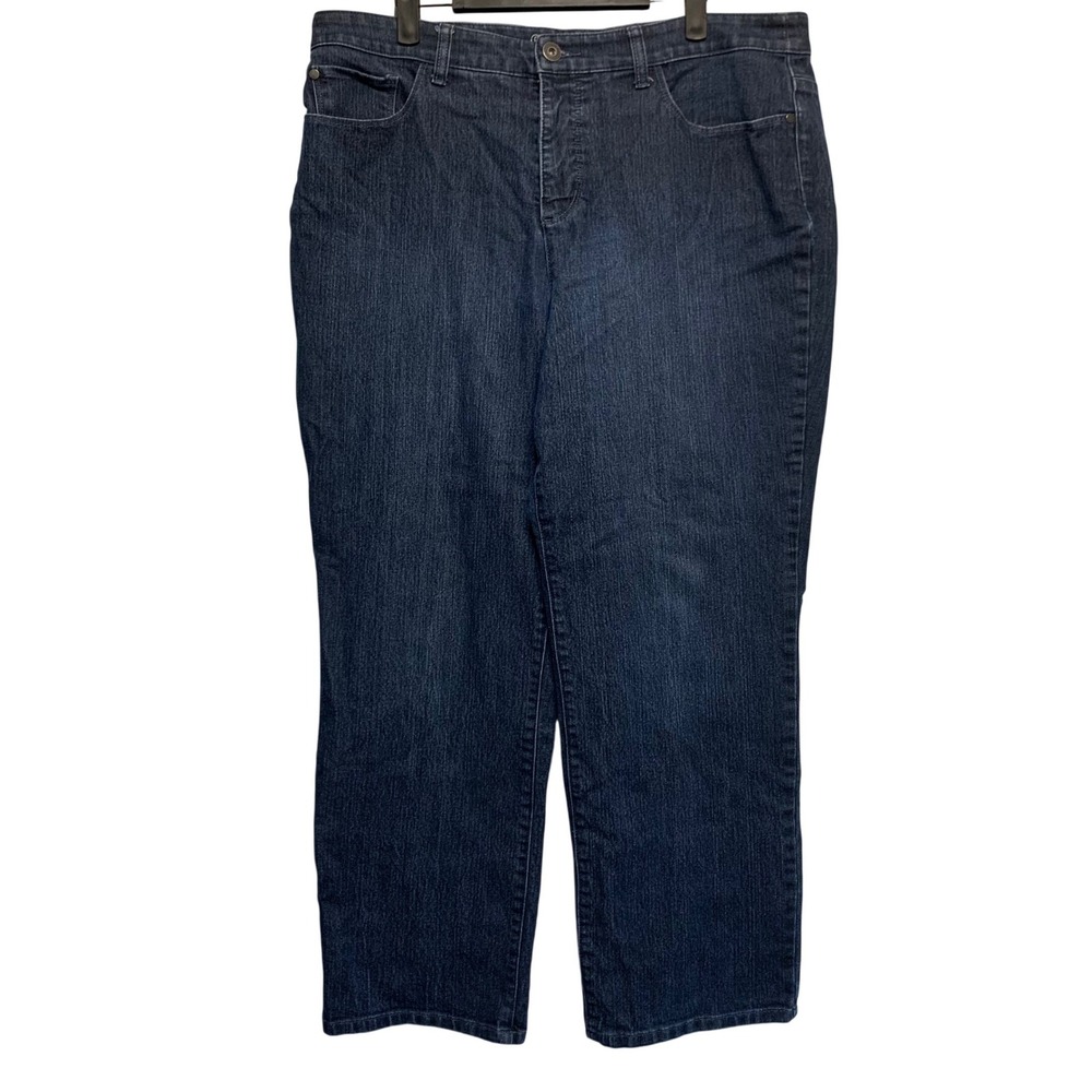 Christopher & Banks Jeans 16P Classic Fit Dark Wash Straight Leg Stretch Clean